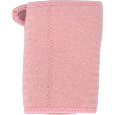 Attelle de Poignet Rose Ajustable Respirante en Cuir PU avec Plaque d'Acier pour le Sport et le Fitness - Main Droite (1/5)