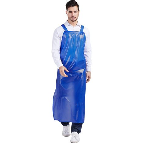 1 Tablier, PVC étanche, bretelles réglables, résistant huile, atelier industriel