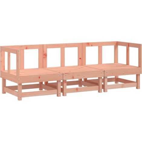 Set Salotto da Giardino 3 pz in Legno Massello di Douglas vidaXL