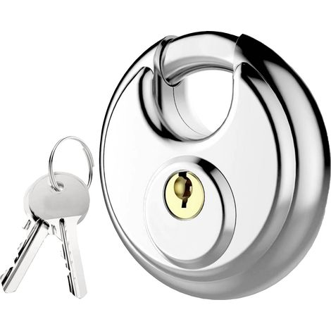 HP Autozubehör 18091 Cadenas 7 cm fermeture universelle argent avec serrure à clé