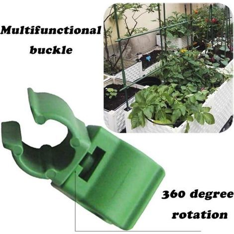 Clips de fixation pour treillis, 40 pièces, pour la protection des plantes (1/2)