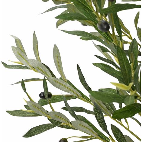 vidaXL Árbol de olivo artificial con 700 hojas verde 165 cm (1/2)