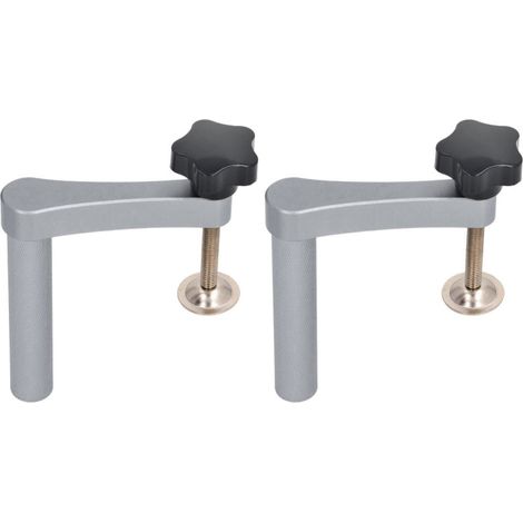 Lot de 2 serre-joints rapides pour établi de menuiserie, 19 mm, à mâchoires manuelles, pour le bricolage (1/5)