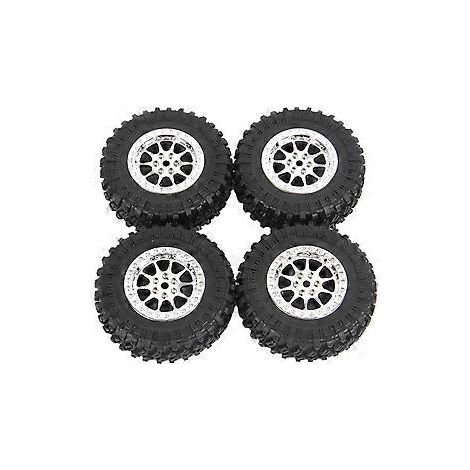 Stück 70-mm-Reifen für MN D90 D99S MN-90 MN91 MN98 MN99S C14 C24 C34 B14 B24 RC-Car-Upgrade-Teile, Silber (1/5)