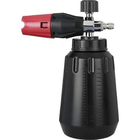 Neige canon à mousse 1L bouteille réglable neige lance à mousse renforcé voiture mousse Blaster 1 4Inch connecteur (1/5)