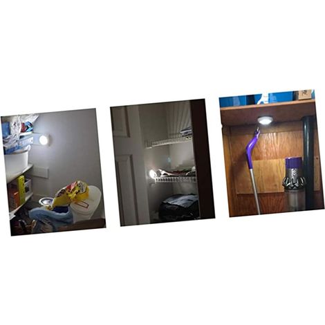 Veilleuse LED Détecteur de Mouvement Pratique avec Interrupteur Portable, Lampe de Nuit à Lumière Blanche pour Couloir et Placard, Équipée de Batterie Intégrée en Pvc (1/5)