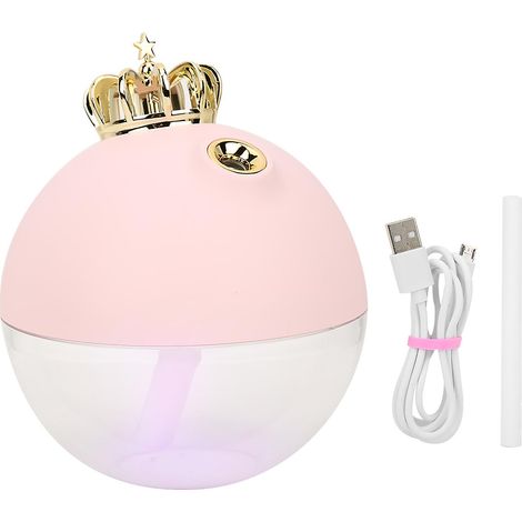 Diffuseur d'huiles essentielles USB rose pour la maison et la voiture - Brume d'aromathérapie (1/5)