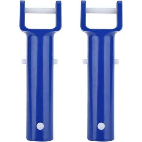 Pack nettoyeur de piscine et de spa avec manche bleu, accessoires de piscine et tête d'aspiration flexible pour spa et piscine (1/4)