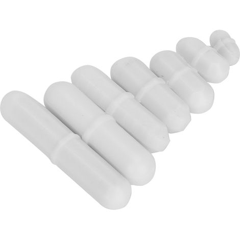 Lot de 7 agitateurs magnétiques anticorrosion, type B, consommables de laboratoire. (1/5)