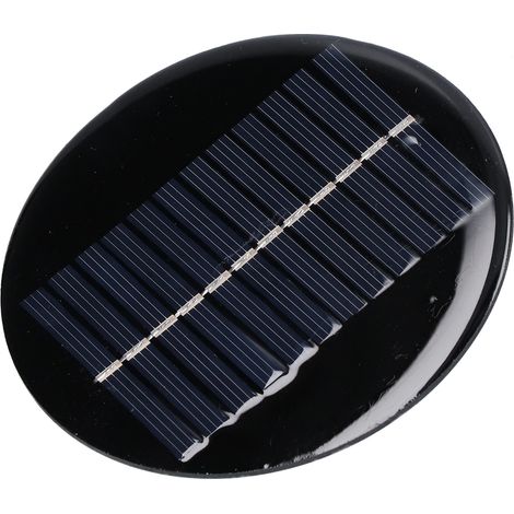 DIY-Solarpanel, rundes Modell 0,8 W 6 V, für Elektronik- und Beleuchtungsprojekte