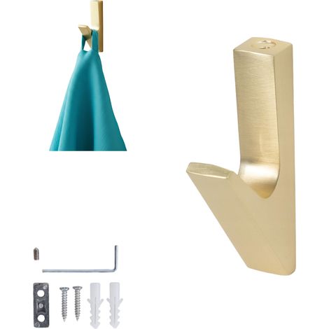3 perchas colgantes de metal color oro con forma de cocodrilo (1/5)