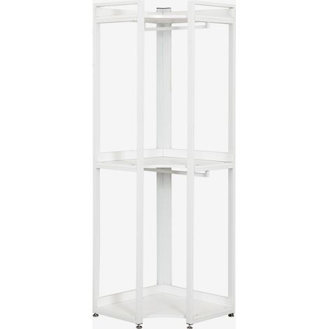 SKLUM Offener Eckschrank aus Stahl und Holz Ariaster Weiss                                  