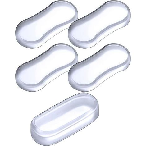 Tampons Abattant WC,Patins Pour De Toilette,Pare-chocs Siège Toilette Universels,Silencieux Évitement Collision Tampon WC Avec Adhésif Puissant Remplacement Coussinets Protection (1/5)