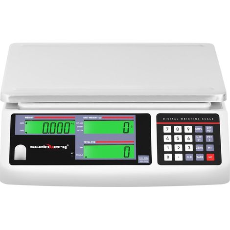 Bilancia contapezzi - 30 kg / 1 g - 3 schermi LCD - batteria 72 h 140000595