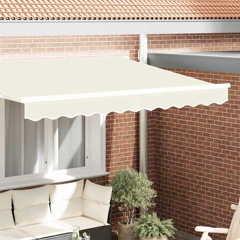 Markisenvolant Creme 230 x 20 cm Segeltuch