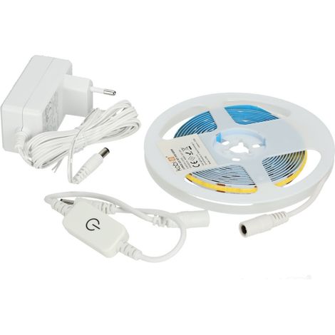 Striscia LED COB 3m 25W 4000K dimmer con alimentatore (1/5)