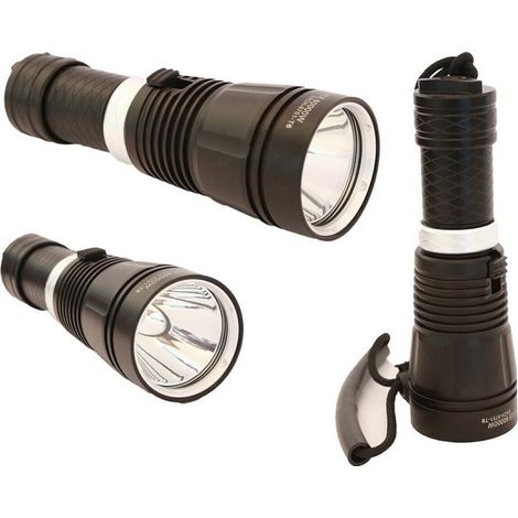 TRADE SHOP - Torcia Lampada Subacquea Led Cree T6 Ricaricabile Tattica Immersione Bl-8751 -