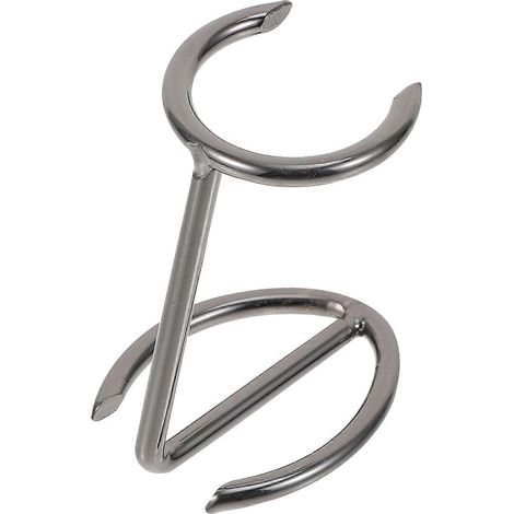 Porte-blaireaux/porte-rasoirs/étagère de rangement en alliage de fer, 1 unité de salle de bain grise (1/5)