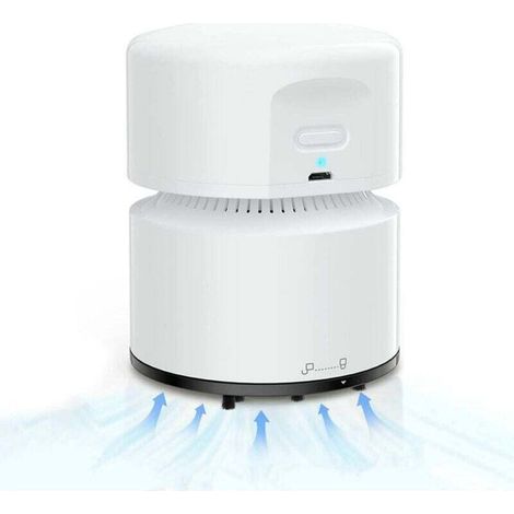 Aspirateur de Table, Mini Aspirateur, USB Rechargeable, 120 Minutes D'autonomie, Fonction D'arrêt Automatique, Aspirateur à Main sans Fil à 360° pour École, Bureau, Maison (1/4)