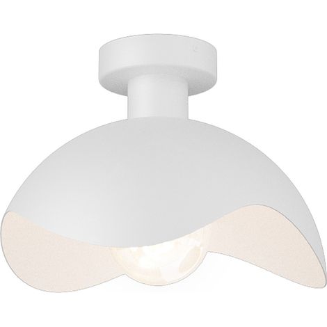 Lampe de plafond à design Volta Ø 30cm - ondulé - blanc - 1279602 (1/3)