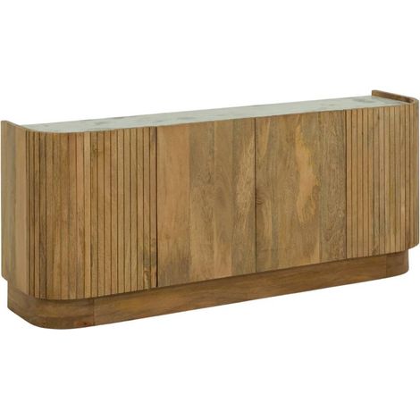 Buffet en bois de manguier et marbre Adler (1/5)