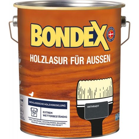 Bondex Holzlasur 4 L anthrazit (1/4)