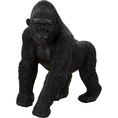 Scultura gorilla nero decorativo cm 35X21,5X37,5 - NEGRUS (1/5)