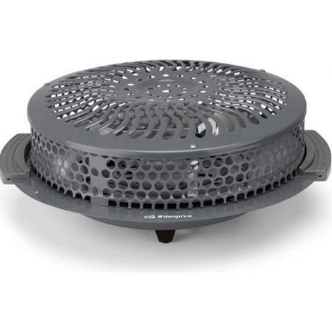 Brasero eléctrico Orbegozo BR 92, sistema de fijación incorporado, 2 resistencias blindadas, rejilla de seguridad, reflector de calor, 2 niveles de potencia, 900 W