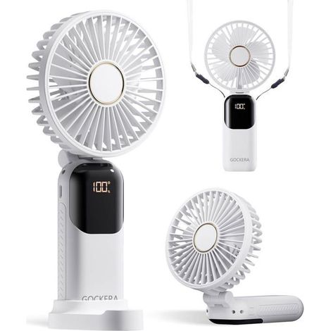 Ventilateur portable - F01 - 4200 mAh - 5 vitesses - Affichage numérique - Ultra silencieux (1/5)