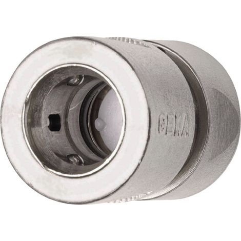 GEKA Schlauchstück Wasserstop GEKA plus-Stecksystem Messing vernickelt Schlauchgröße 13 mm - 46.0741.8 (1/2)