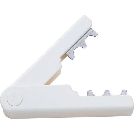 Outil de Dénudage D'épine, Coupe-Tige de Fleur, Longueur 14cm, Bricolage Outil de Coupe Fleuriste Cutter de Tige de Fleur, Dissolvant de Tige de Fleur, D'épine pour La Taille Des Rosiers, blanc (1/4)
