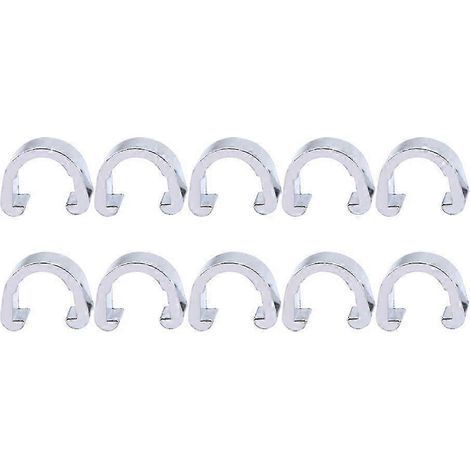 Colliers de serrage pour câbles de freins de vélo, fixation en forme de C, 1,30 x 1,00 x 1,30 cm, lot de 10