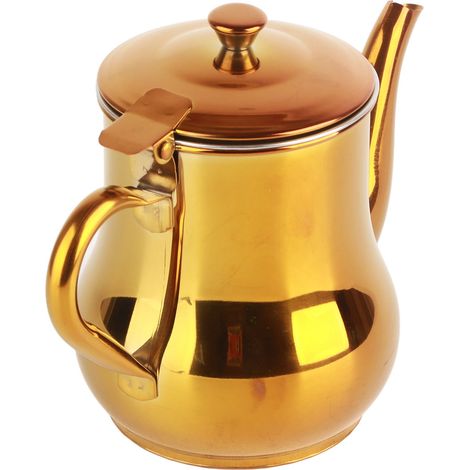 Bouilloire à thé et café en acier inoxydable 500ml, rouge pour cuisine