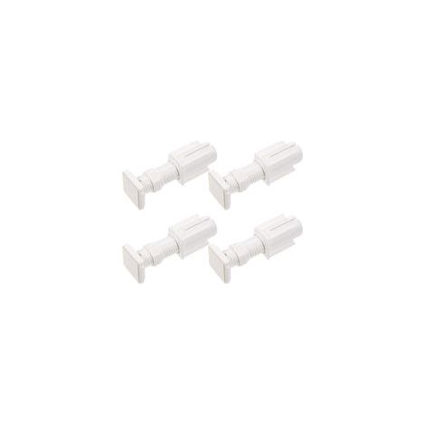 Supports pour Stores Vénitiens 25 Mm sans Perçage 4 Pièces Accessoires de Fixation Latéraux pour Stores Intérieurs Pièces de Rechange Installation Simple et Solide