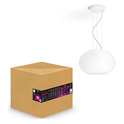 Lampada LED a sospensione Philips Lighting Hue White & Col. Amb. Flourish Pendelleuchte weiß 3000lm 871951434352800 LED (1/4)