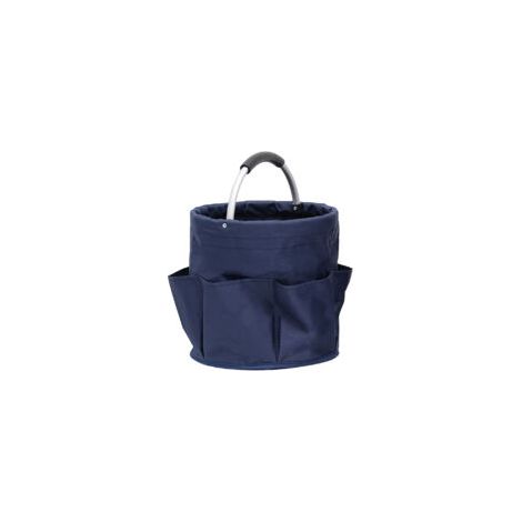 Cesto portaoggetti portatile blu navy, cesto per attrezzi da giardino, cesto da esterno - Crezuo