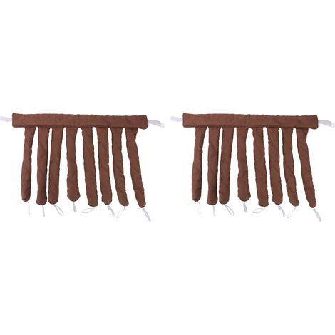 2pcs Bigoudis Chauffants Sans Chaleur Femme Fille Bandeau Coiffure Maison Tige Bouclage Accessoire (1/5)