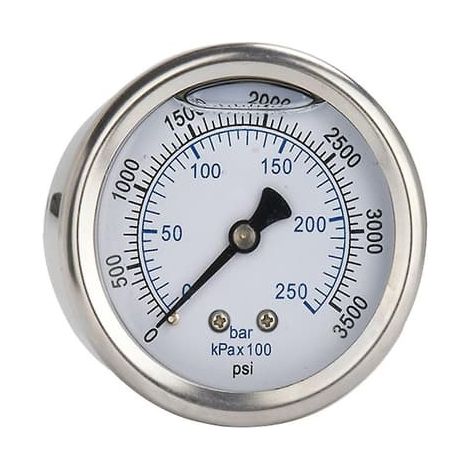 Manomètre pour nettoyeur haute pression, manomètre pour pompe haute pression avec filetage M14, 0 à 250 bar (1/5)