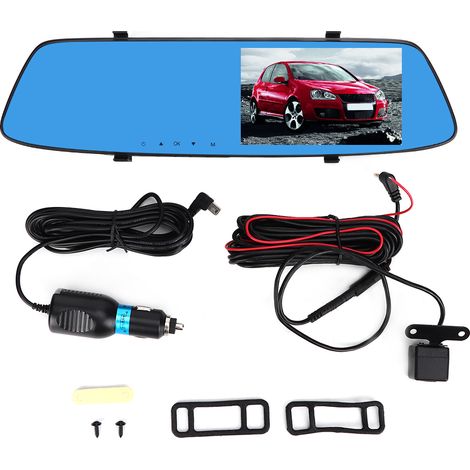 Caméra de voiture double lentille Full HD 1080P, écran 5 pouces, enregistreur de conduite universel. (1/5)