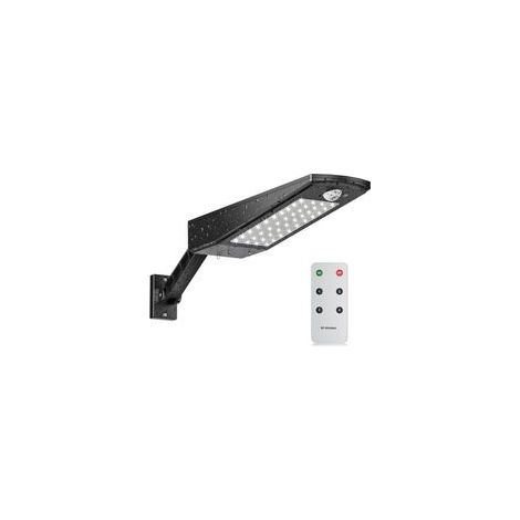 Lampe Solaire Exterieur 48 LED 3000lm, IP65 étanche lumiere projecteur solaire exterieur, avec Support réglable et Télécommande, 180° lampe solaire exterieur detecteur de mouvement pour Jardin [Classe