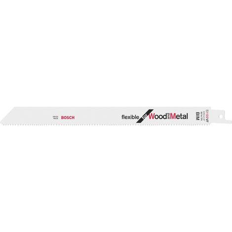 Bosch 5x Hoja de sierra sable S 1122 VF Flexible para madera y metal - 2608654981