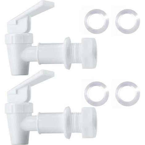BPA-freier Kunststoff-Ersatz-Wasserhahn für die Arbeitsplatte mit Filter, Wasserkühler und Karaffe (2 Weiß)