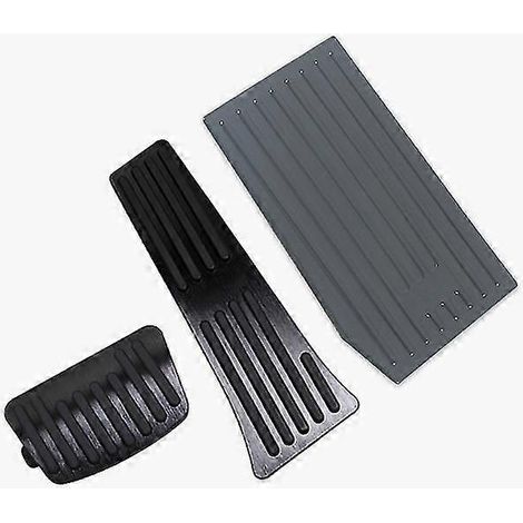 Pédales de frein, d'accélérateur et d'accélérateur en aluminium noir (3 pièces) pour Hyundai Tucson 2021-2022 Nx4. Revêtement antidérapant. Accessoires inclus : pédales, 3 pièces. (1/5)