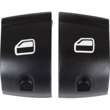 Copri pulsanti interruttore alzacristalli per Audi A6 C6 04-11, pannello sinistro, set da 2 pezzi (1/2)