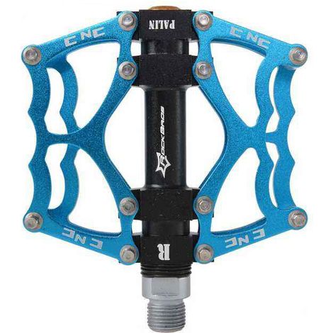 Set di pedali per bicicletta MTB, antiscivolo, blu (1/5)