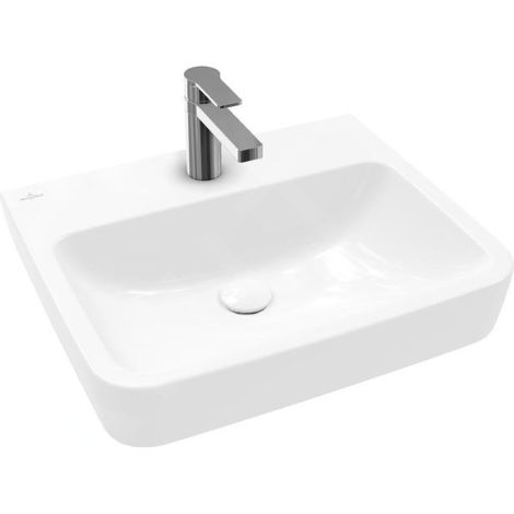 Villeroy & Boch O.novo - Vasque, 550x460 mm, sans trop-plein, trou pour robinet, blanc alpin 4A41MJ01 (1/2)