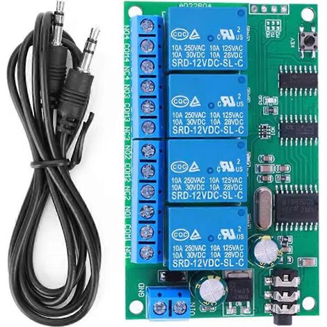 AD22B04 DTMF 4-Kanal 12V DC Audio-Decoder-Relais, nicht rastend/selbstverriegelnd/verriegelt/zeitverzögert (1/5)