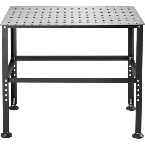 Table de soudage 36"x24", capacité 800L, établi robuste avec trous de fixation 0,63" et patins antidérapants pour assemblage et réparation. (1/5)