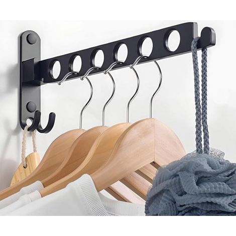 Klappbare Kleiderhaken, Wandkleiderständer, klappbare Haken, Wandhaken, Kleiderstangen, Kleiderständer, Wandmontage, Aluminium