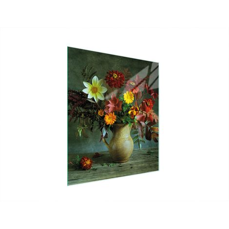 Glasschneidebrett 45x52 Blumen